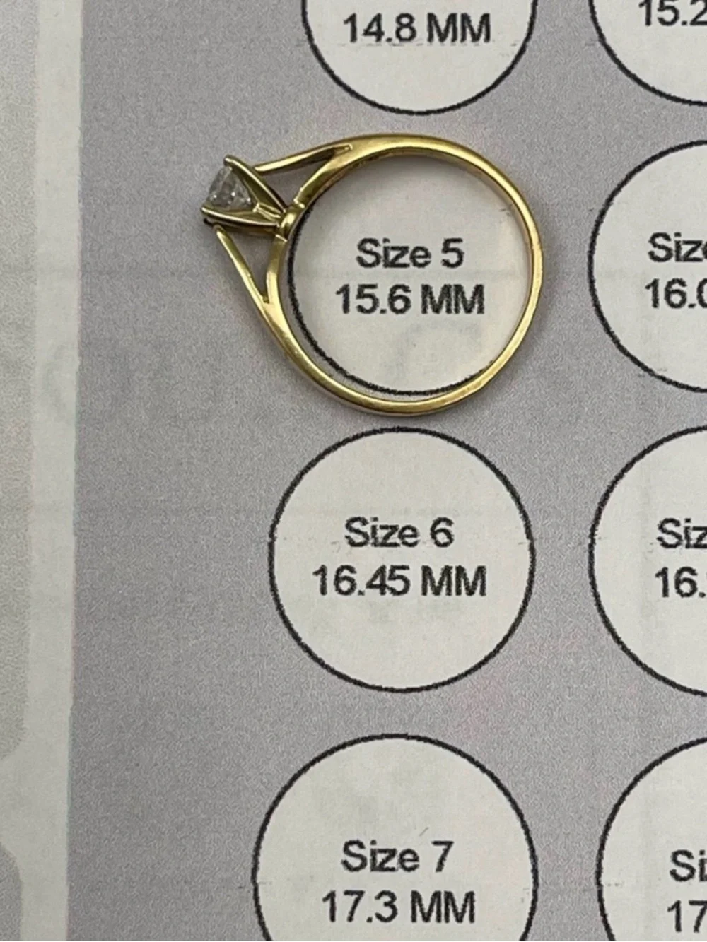 🌟6XHP🌟Ladies 0.28 Real Diamond ring. Ring Size 5 weighing 1.77 grams - Picture 7 of 13